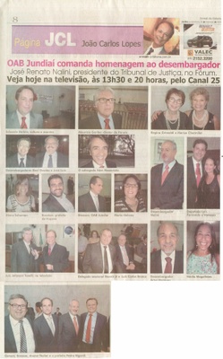 JC - 26/02/14 - pg 8 - JCL - OAB comanda homenagem ao desembargador José Renato Nalini -
