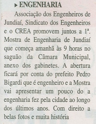 JC - 30/09/14 - pág. 02 - Encontro Marcado - Engenharia.