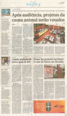 JJ - 01/04/14 - pg 3 - Política - Após audiência, projetos da causa animal serão votados - 