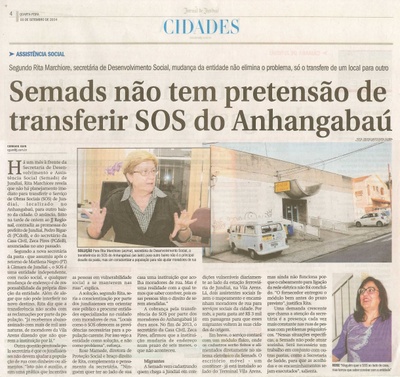 JJ - 03/09/14 - pág. 04 - Cidades - SEMADS não tem pretensão de transferir SOS do Anhangabaú.