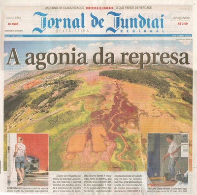 JJ - 07/02/14 - Capa - A agonia da represa -