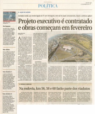 JJ - 07/11/14 - pg 3 - Política - Projeto executivo é contratado e obras começam em fevereiro - 