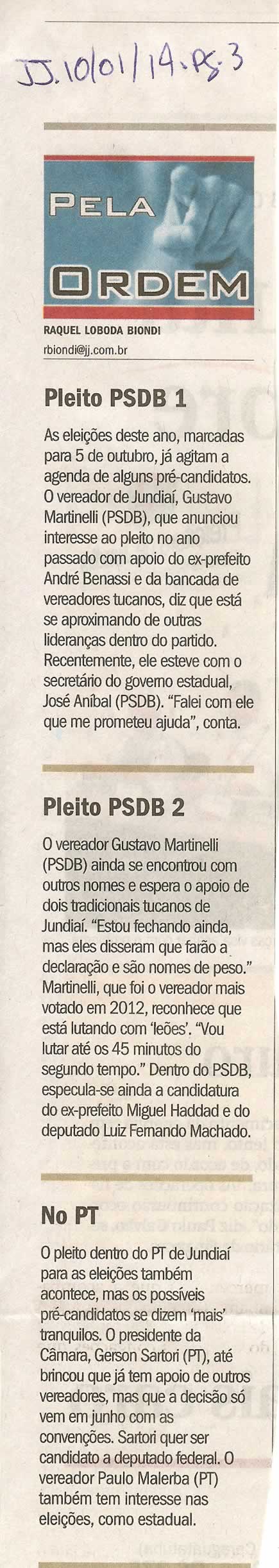 JJ - 10/01/14 - pg 3 - Política - Pela ordem - 