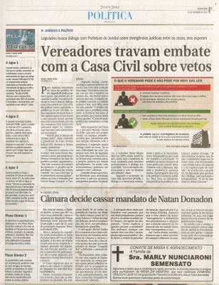 JJ - 13/02/14 - pg 3 - Política - Vereadores travam embate com a Casa Civil sobre vetos -