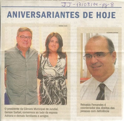 JJ - 13/03/14 - pg 8 - Theo Faz e Acontece - Aniversariantes de Hoje -