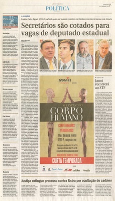 JJ - 15/01/14 - pg 3 - Política - Secretários são cotados para vagas de deputado estadual -