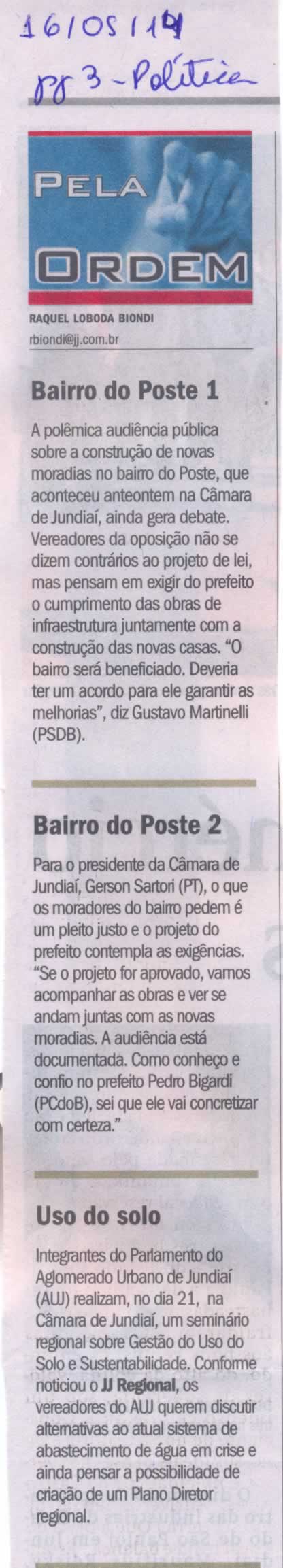 JJ - 16/05/14 - pg 3 - Política - Pela ordem -