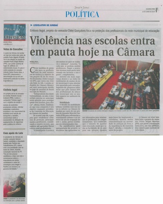JJ - 16/06/14 - pg 3 - Política - Violência nas escolas entra em pauta hoje na Câmara - 