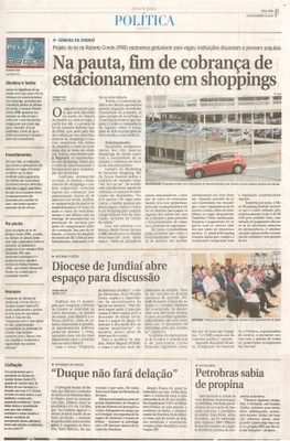 JJ - 18/11/14 - pg 3 - Política - Na pauta, fim de cobrança de estacionamento em shoppings -