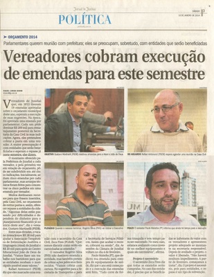 JJ - 18/12/14 - pg 3 - Política - Vereadores cobram execução de emendas para este semestre -