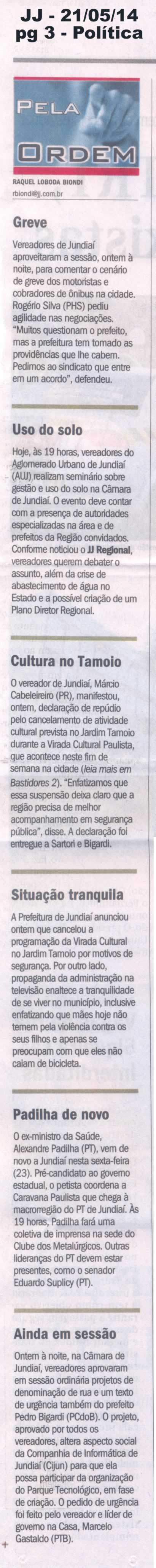 JJ - 21/05/14 - pg 3 - Política - Pela ordem -