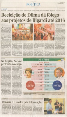 JJ - 27/10/14 - pg 3 - Política - Reeleição de Dilma dá folego aos projetos de Bigardi até 2016 -
