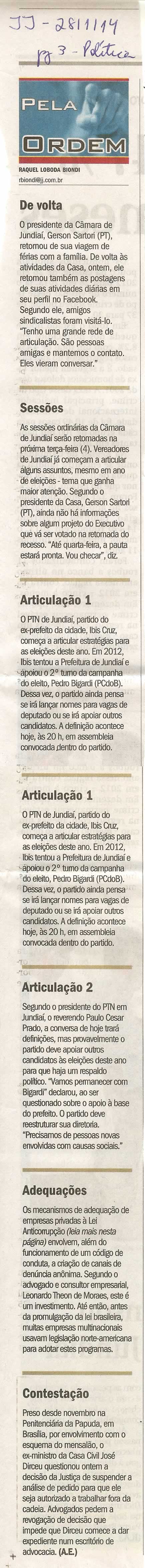 JJ - 28/01/14 - Pela ordem -