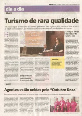  Bom Dia - 07/10/15 - pg 2 - Dia a dia - Turismo de rara qualidade.