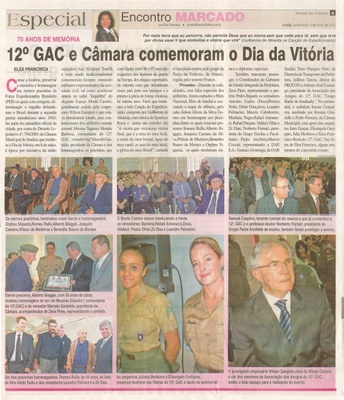 JC - 08/05/15 - pg 4 - Especial - 12º GAC e  Câmara comemoram o Dia da Vitória - 