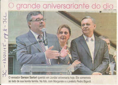 JC - 13/03/15 - pg 8 - JCL - O grande aniversariante do dia - 