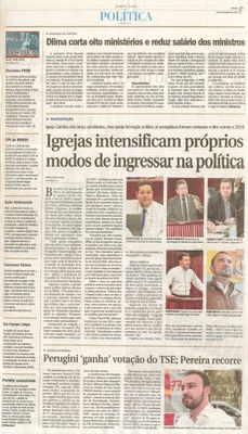  JJ - 03/10/15 - pg 3 - Política - Igrejas intensificam próprios modos de ingressar na política - Pela Ordem.