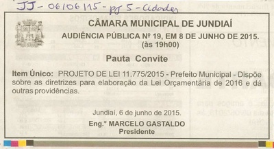 JJ - 06/06/15 - pg 5 - Cidades - Audiência Pública nº 19 da CMJ - 