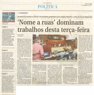  JJ - 07/09/15 - pg 3 - Política - 'Nome a ruas' dominam trabalhos desta terça-feira - Pela Ordem.