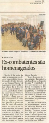 JJ - 08/05/15 - pg 5 - Cidades - Ex-combatentes são homenageados -