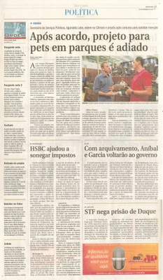 JJ - 11/02/15 - pg 3 - política - Após acordo, projeto para pets em parques é adiado - 