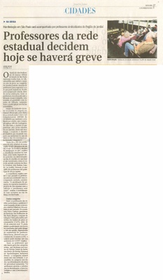 JJ - 13/03/15 - pg 7 - cidades - Professores da rede estadual decidem hoje se haverá greve  -