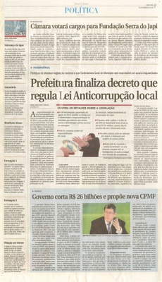  JJ - 15/09/15 - pg 3 - Política - Câmara votará cargos para Fundação Serra do Japi - Pela Ordem.