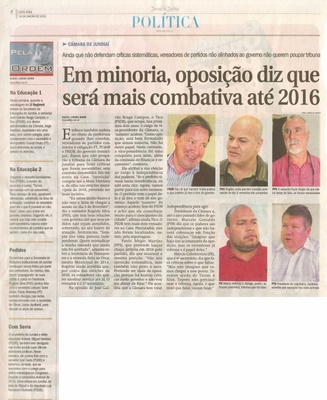 JJ - 16/01/15 - pág. 04 - Política - Em minoria, oposição diz que será mais combativa até 2016 - Pela Ordem.
