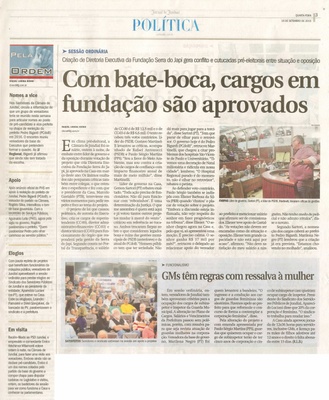  JJ - 16/09/15 - pg 3 - Política - Com bate-boca, cargos em fundação são aprovados - Pela Ordem.