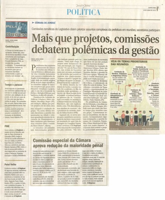 JJ - 18/06/15 - pg 3 - política - Mais que projetos, comissões debatem polêmicas da gestão - 