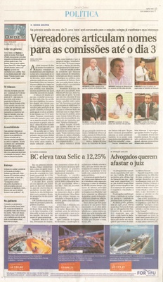 JJ - 22/01/15 - pg 3 - Política - Vereadores articulam nomes para as comissões até o dia 3 -