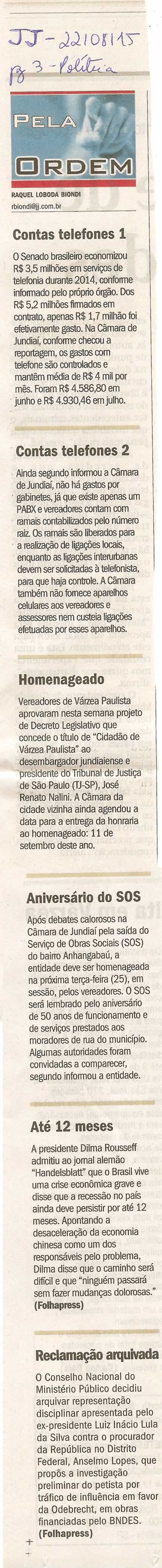 JJ - 22/08/15 - pg 3 - política - pela ordem - 