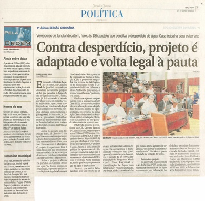 JJ - 24/03/15 - pg 3 - política - Contra desperdício, projeto é adaptado e volta legal à pauta - 