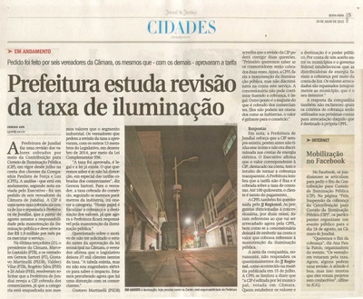 JJ - 24/07/15 - pg 5 - cidades - Prefeitura estuda revisão da taxa de iluminação -