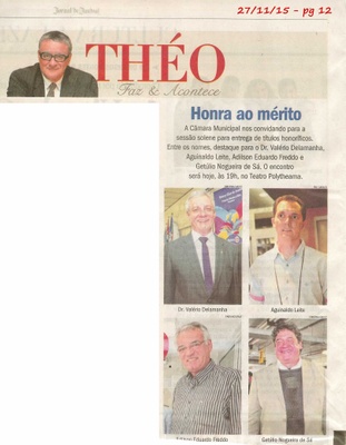 JJ - 27/11/15 - pg 12 - Theo Faz e Acontece - Honra ao mérito -
