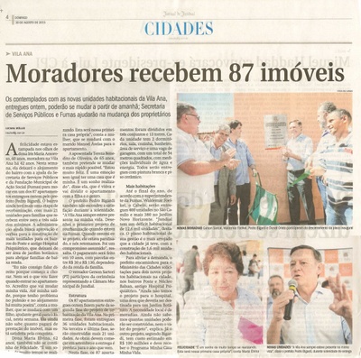  JJ - 30/08/15 - pg 4 - Cidades - Moradores recebem 87 imóveis.