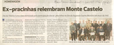 Bom Dia Jundiaí - 12/05/16 - pg 2 - Ex-pracinhas relembram Monte Castelo -