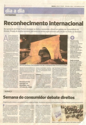 Bom Dia Jundiaí - 14/03/16 - pg 2 - Reconhecimento internacional -