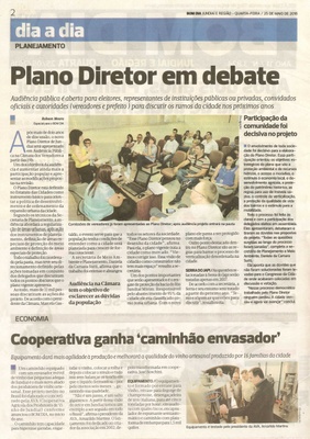 Bom Dia Jundiaí - 25/05/16 - pg 2 - Plano Diretor em debate -