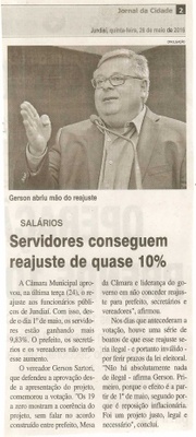 JC - 26/05/16 - pg 2 - Servidores conseguem reajuste de quase 10% - 