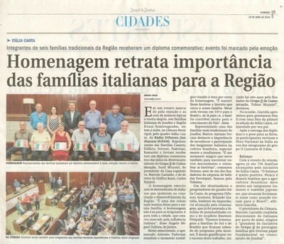 JJ - 03/04/16 - pg 5 - Cidades - Homenagem retrata importância das famílias italianas para a Região - 