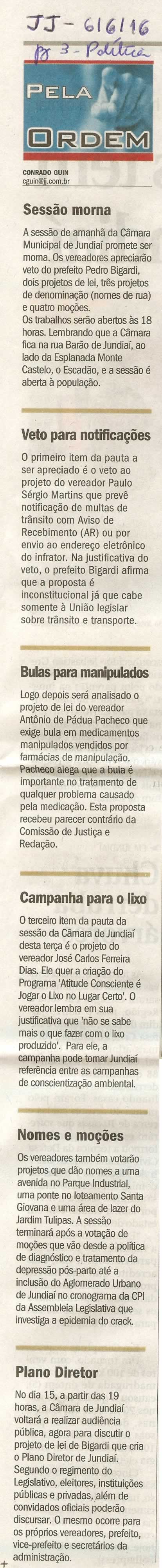 JJ - 06/06/16 - pg 3 - Política - Pela ordem -