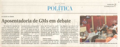 JJ - 07/03/16 - política - Aposentadoria de GMs em debate - 