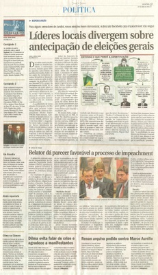 JJ - 07/04/16 - pg 3 - política - Líderes divergem sobre antecipação de eleições gerais - pela ordem - 