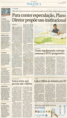 JJ - 13/02/16 - pg 3 - Política - Para conter especulação, Plano Diretor propõe uso institucional - Pela Ordem.