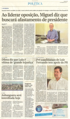  JJ - 14/02/16 - pg 3 - Política - Ao liderar oposição, Miguel diz que buscará afastamento de presidente