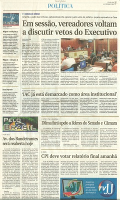 JJ - 15/02/16 - pg 3 - Política - Em sessão, vereadores voltam a discutir vetos do Executivo - Pela Ordem.