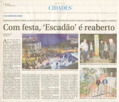 JJ - 15/05/16 - pg 4 - Cidades - Com festa, 'Escadão' é reaberto -