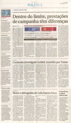 JJ - 22/11/16 - pg 3 - política - Dentro do limite, prestações de campanha têm diferenças -