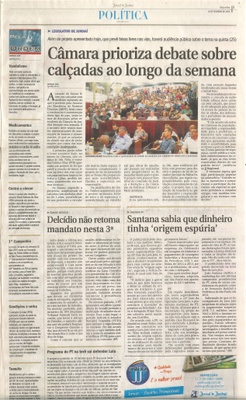  JJ - 23/02/16 - pg 3 - Política - Câmara prioriza debate sobre calçadas ao longo da semana - Pela Ordem.